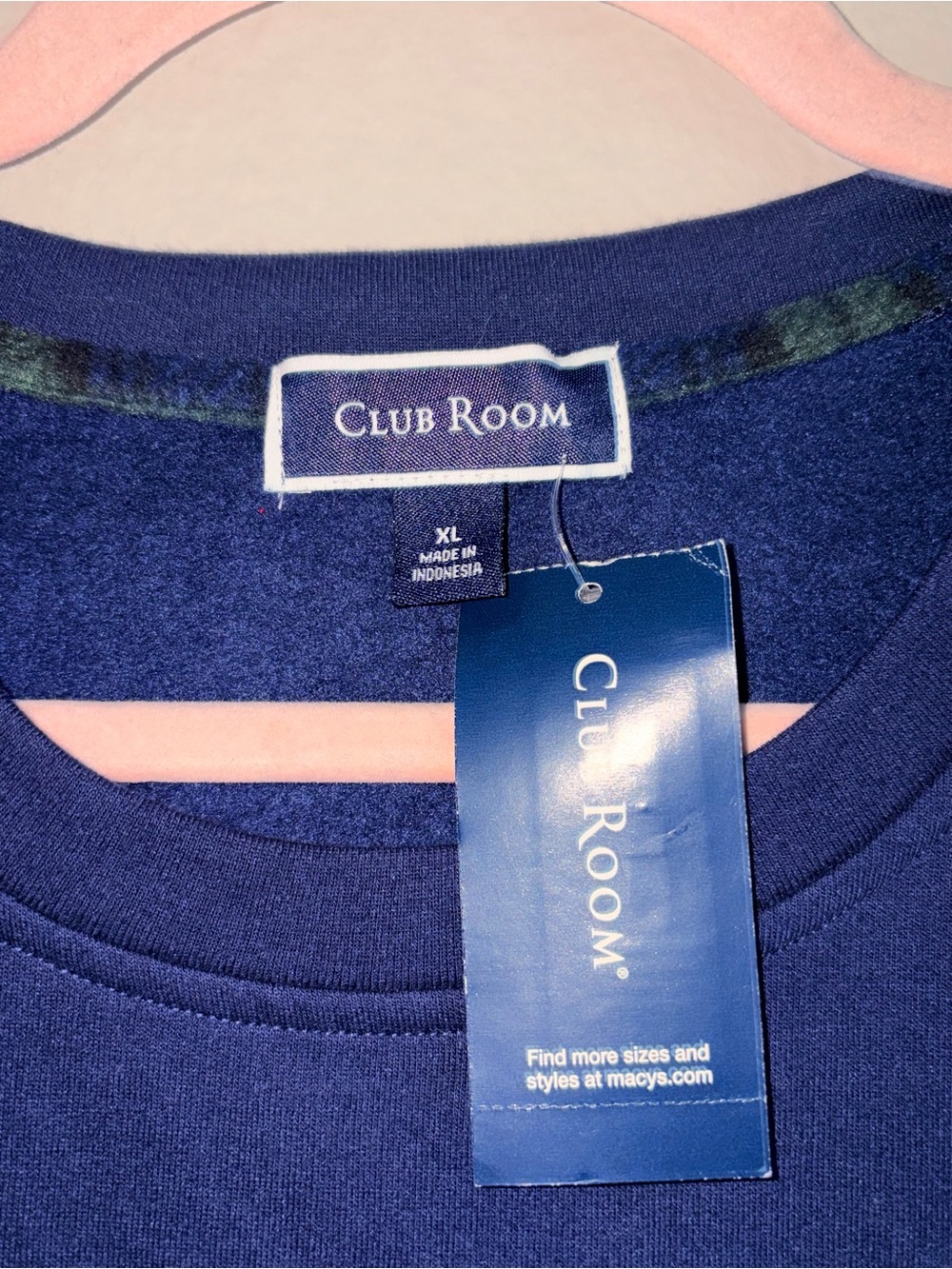Club Room Men's Dark Navy Crewneck Tee